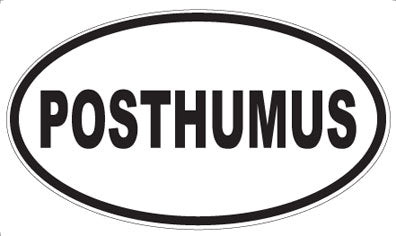 POSTHUMUS - Oval Sticker