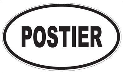 POSTIER - Oval Sticker