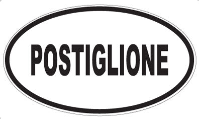 POSTIGLIONE - Oval Sticker