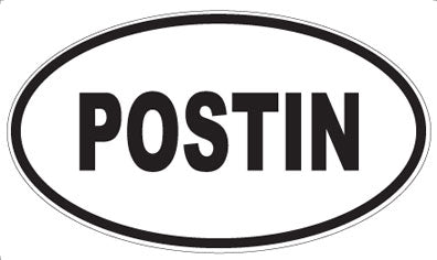 POSTIN - Oval Sticker
