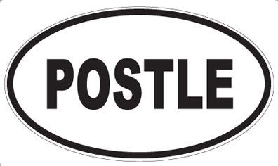 POSTLE - Oval Sticker