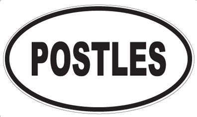 POSTLES - Oval Sticker
