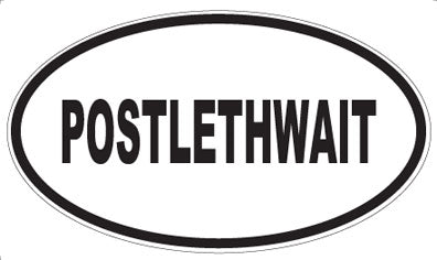 POSTLETHWAIT - Oval Sticker