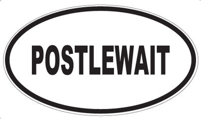 POSTLEWAIT - Oval Sticker