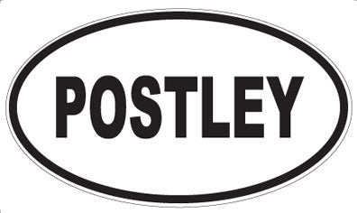POSTLEY - Oval Sticker