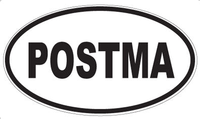 POSTMA - Oval Sticker