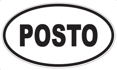 POSTO - Oval Sticker