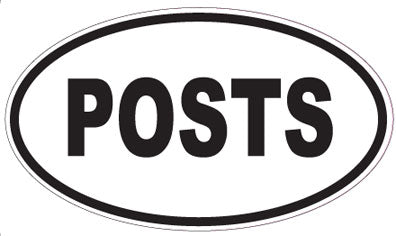 POSTS - Oval Magnet