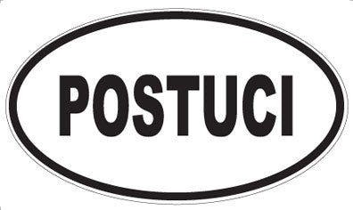 POSTUCI - Oval Sticker