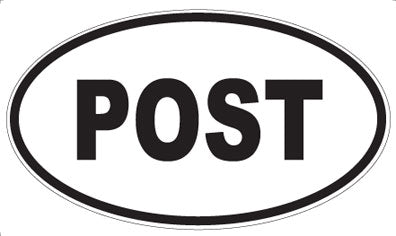 POST - Oval Magnet