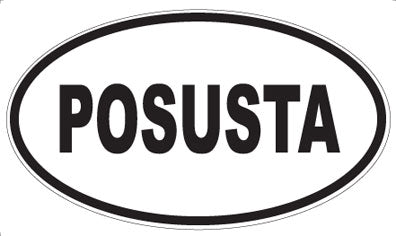 POSUSTA - Oval Sticker