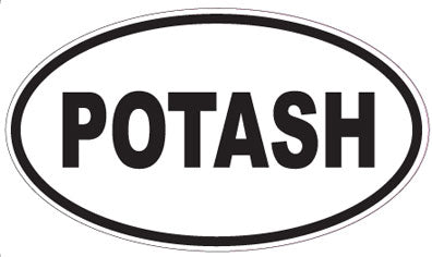 POTASH - Oval Sticker