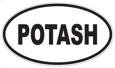POTASH - Oval Magnet