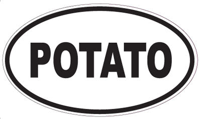 POTATO - Oval Sticker