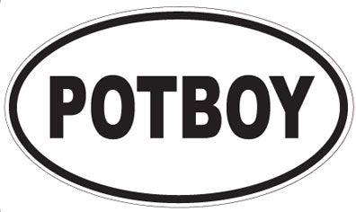 POTBOY - Oval Sticker