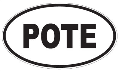 POTE - Oval Sticker