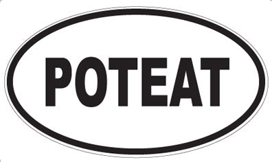 POTEAT - Oval Sticker