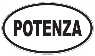 POTENZA - Oval Sticker
