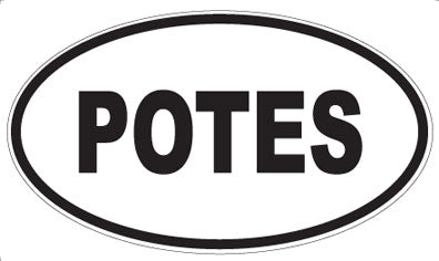 POTES - Oval Sticker