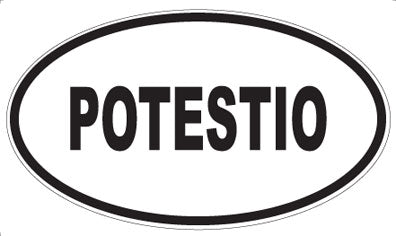 POTESTIO - Oval Sticker