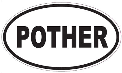 POTHER - Oval Sticker