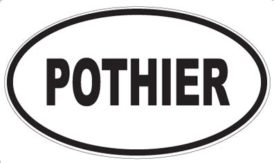 POTHIER - Oval Sticker