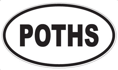 POTHS - Oval Sticker