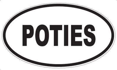 POTIES - Oval Sticker