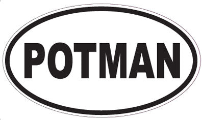 POTMAN - Oval Sticker