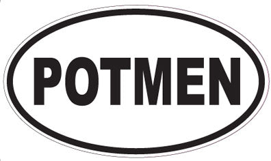 POTMEN - Oval Sticker