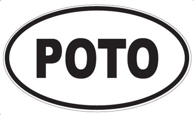 POTO - Oval Sticker