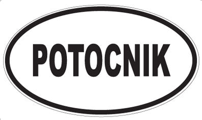 POTOCNIK - Oval Sticker
