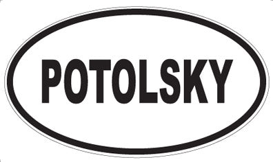 POTOLSKY - Oval Sticker