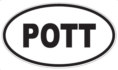 POTT - Oval Sticker