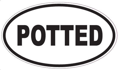 POTTED - Oval Sticker