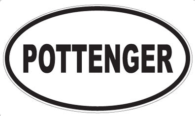 POTTENGER - Oval Sticker
