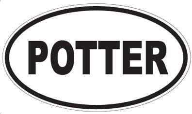 POTTER - Oval Sticker