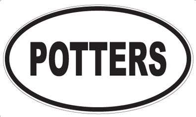 POTTERS - Oval Sticker