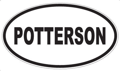 POTTERSON - Oval Sticker