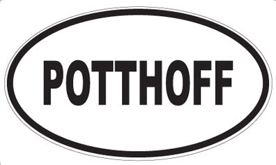 POTTHOFF - Oval Sticker