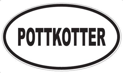 POTTKOTTER - Oval Sticker