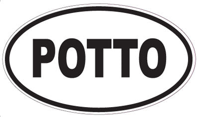 POTTO - Oval Sticker