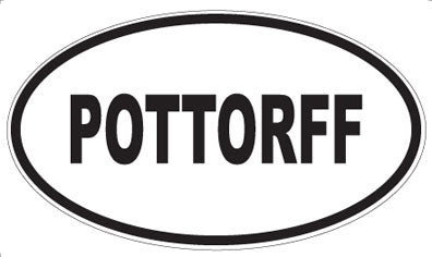 POTTORFF - Oval Sticker