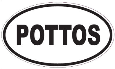 POTTOS - Oval Sticker