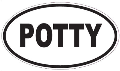 POTTY - Oval Magnet