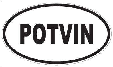 POTVIN - Oval Sticker