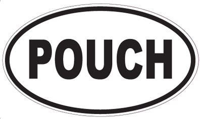 POUCH - Oval Sticker
