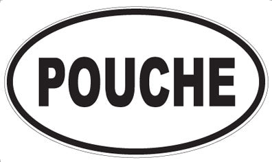 POUCHE - Oval Sticker