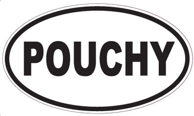 POUCHY - Oval Sticker