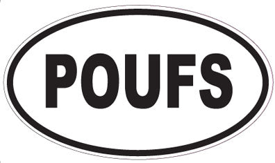 POUFS - Oval Magnet